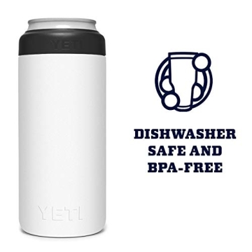 YETI Slim Can Insulator for 12 oz Slim Cans in White