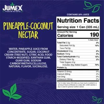 Delicious Jumex Pineapple-Coconut Nectar Pack of 24 Cans