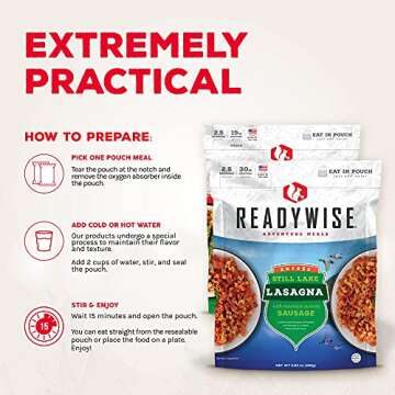 ReadyWise Adventure Meals - 9 Pack, Emergency Food Supply