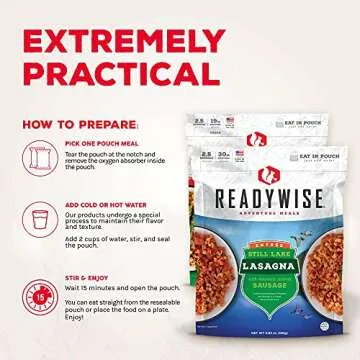 ReadyWise Adventure Meals - 9 Pack, Emergency Food Supply
