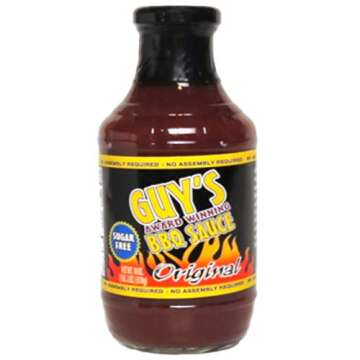 Guy's Bbq Sauce, 18 Oz – Rich And Smoky Flavor, Keto Bbq Sauce, Gluten-free Barbecue Sauce| No Hig...