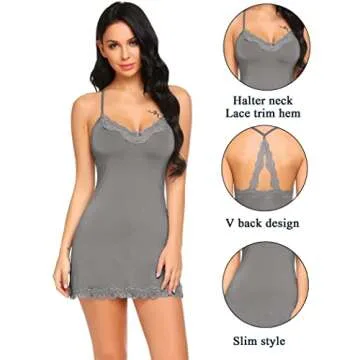 Avidlove Sexy Chemise Nightgown - Soft Sleepwear
