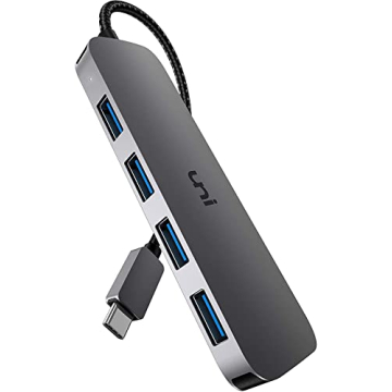 High-Speed uni USB C to USB Hub Multiport Adapter - 4 Ports