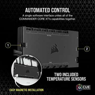 CORSAIR iCUE COMMANDER CORE XT, Digital Fan Speed and RGB Lighting Controller