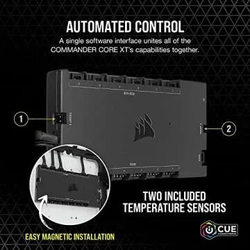 CORSAIR iCUE COMMANDER CORE XT, Digital Fan Speed and RGB Lighting Controller