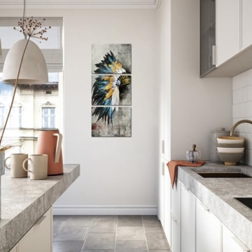 Transformative Native American Canvas Art Prints Set of 3