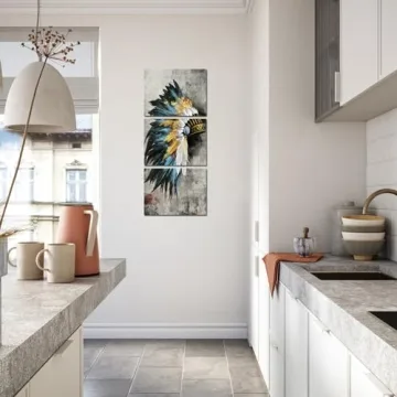 Transformative Native American Canvas Art Prints Set of 3