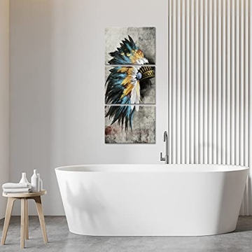 Transformative Native American Canvas Art Prints Set of 3