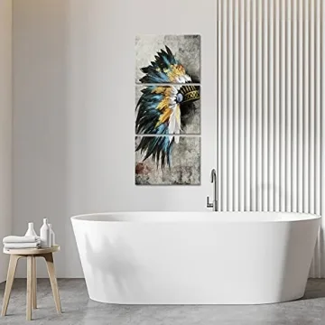 Transformative Native American Canvas Art Prints Set of 3