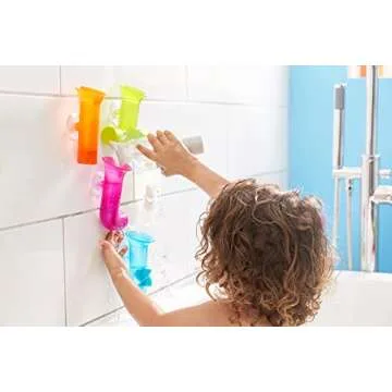 Boon Pipes Building Toddler Bath Tub Toy for Kids Aged 12 Months and Up