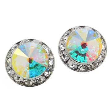 PammyJ Bridal Earrings | Stunning 15mm Round Crystals