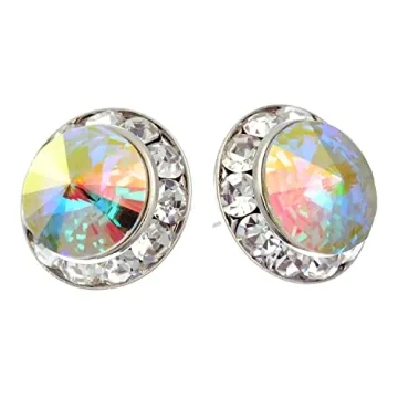 PammyJ Bridal Earrings | Stunning 15mm Round Crystals