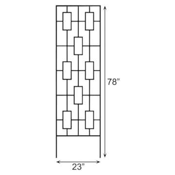 Panacea Contemporary Trellises - Set of 2 for Your Garden