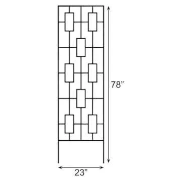 Panacea Contemporary Trellises - Set of 2 for Your Garden