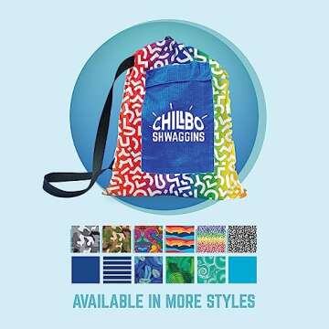 Chillbo Shwaggins Inflatable Couch – Cool Inflatable Chair Easy Setup Perfect for Hiking Gear, Beach Chair and Music Festivals.(Rainbow Swizzle)