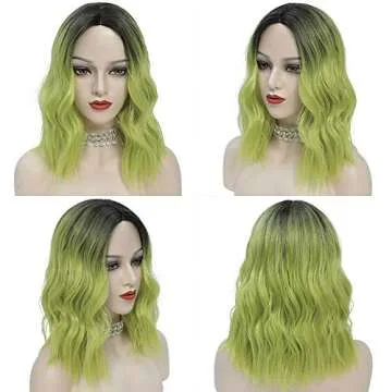 G&T Green Bob Wig for Women - Perfect for Parties