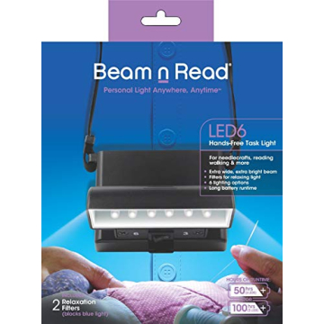 Beam n Read LED 6 Hands-Free Task Light with Blue Light Blocking Filters