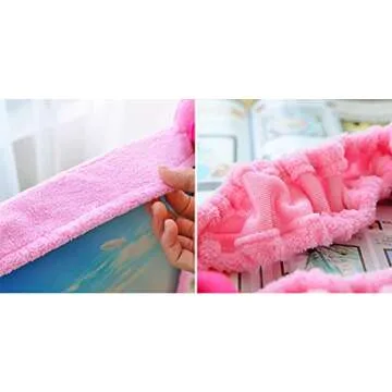 Monfurise 20"-29" Lovely Cute Dustproof Computer Monitor Cover with Cat Ear Laptop TV LCD Screen Monitor Decoration Dust Cover Protector, Pink