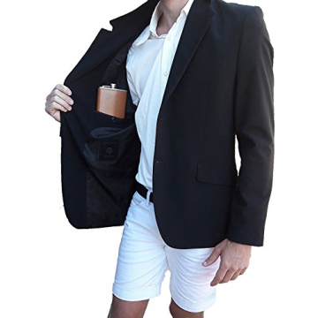 Flask for Liquor and Funnel - 8 Oz Leak Proof 18/8 Stainless Steel Pocket Hip Flask with Brown Leather Cover for Discrete Shot Drinking of Alcohol, Whiskey, Rum and Vodka | Gift for Men