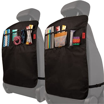 Lusso Gear Heavy Duty Kick Mats - Car Seat Organizer