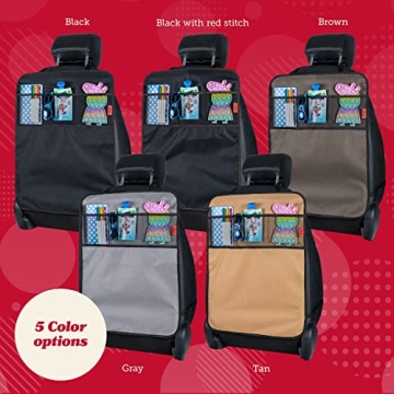 Lusso Gear Heavy Duty Kick Mats - Car Seat Organizer