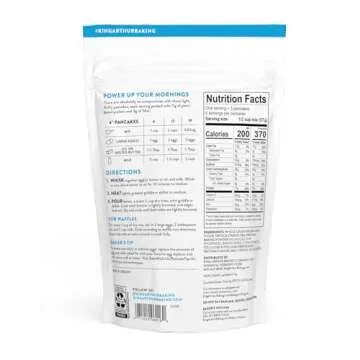 King Arthur Flour Gluten Free Protein Pancake Mix, Non-GMO Project Verified, No Sugar Added, Non-Dairy, 12 Oz