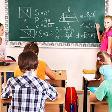 Zonon Rainbow Bulletin Board Border for Classroom Decoration