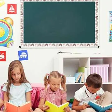 Zonon Rainbow Bulletin Board Border for Classroom Decoration