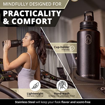 Nomad Souls 32 oz Water Bottle | Stylish & Functional