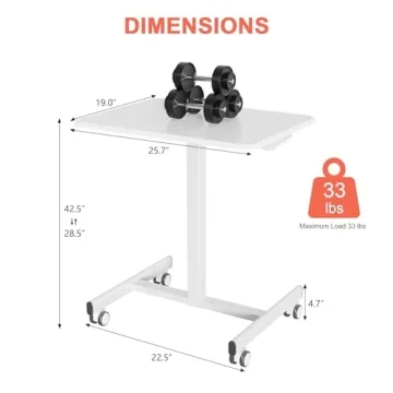 Portable Adjustable Height Laptop Desk for Home and Office
