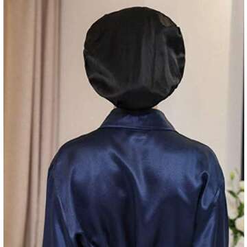 VANVENE Silk Night Cap Head Cover Bonnet for Beautiful Hair - Wake Up Perfect Daily!