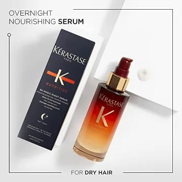 Kerastase Nutritive 8HR Magic Night Hair Serum | Overnight Beauty Sleep Nourishing Serum | Deeply Conditions From Nutrients Lost | Reduces Tangles & Prevents Frizz | For All Hair Types | 3.04 Fl Oz