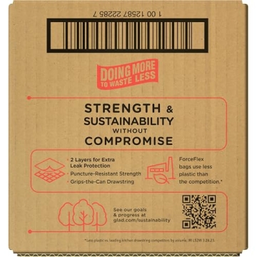Glad ForceFlex Tall Kitchen Trash Bags Fresh Clean 110ct