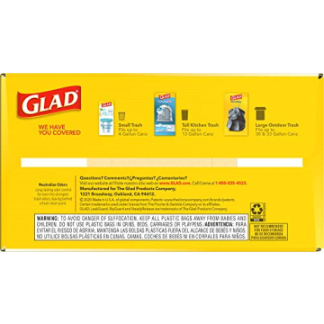 Glad ForceFlex Tall Kitchen Trash Bags Fresh Clean 110ct