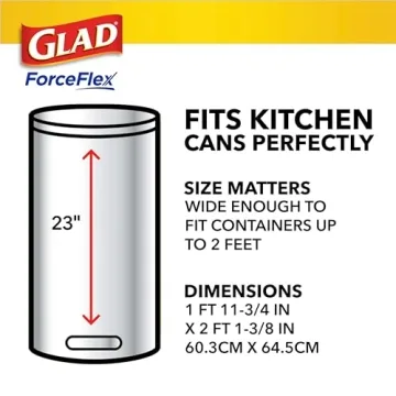 Glad ForceFlex Tall Kitchen Trash Bags Fresh Clean 110ct