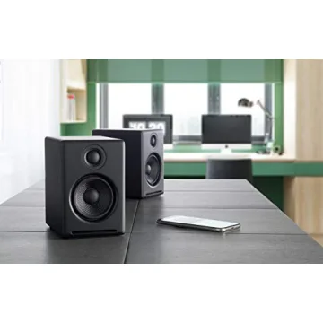 Audioengine A2 Plus Wireless Speakers - Elegant & Powerful Sound