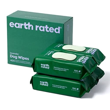 Earth Rated Lavender Dog Wipes 400 Count - Hypoallergenic & Eco-Friendly