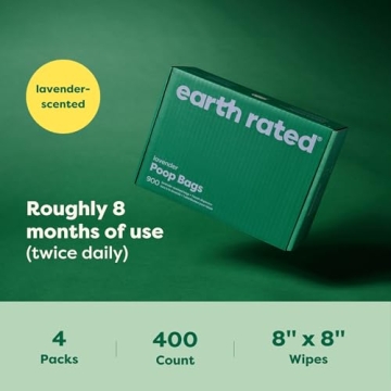 Earth Rated Lavender Dog Wipes Hypoallergenic Eco-Friendly