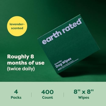 Earth Rated Lavender Dog Wipes Hypoallergenic Eco-Friendly