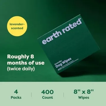 Earth Rated Lavender Dog Wipes Hypoallergenic Eco-Friendly