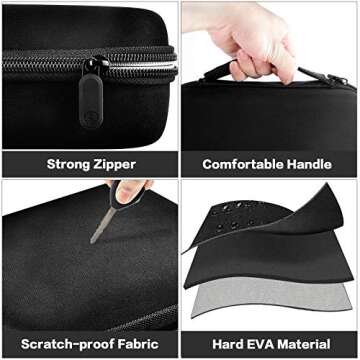 Case Compatible with Halo Bolt Portable Car Battery Jump Starter 58830/44400/57720 mWh Charger. Powe...