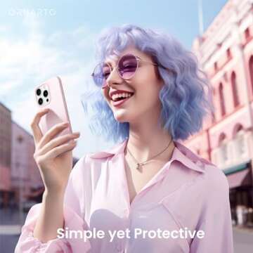 ORNARTO Compatible with iPhone 15 Pro Case 6.1", Liquid Silicone 3 Layers Full Covered Soft Gel Rubber Cover, Shockproof Protective Slim Phone Case with Anti-Scratch Microfiber Lining-Chalk Pink