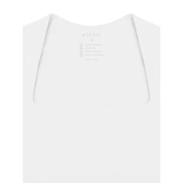 REORIA Women's Casual Sexy Square Neck Double Lined Cute Shirt Stretchy Short Sleeve Trendy Going Out Thong Bodysuit Tops White Plus Size XX-Large