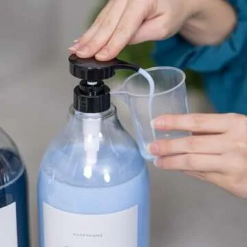 Stylish Liquid Bleach Dispenser Set for Laundry Room Organization