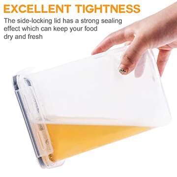 40 Pack Airtight Food Storage Container Set - XPCARE Kitchen & Pantry Organization, Plastic Canisters with Durable Lids Ideal for Cereal, Flour & Sugar - Labels, Marker & Spoon Set,BPA-Free, (5 Size)