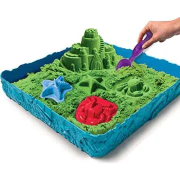Kinetic Sand - Sandcastle Set with 1lb of Kinetic Sand and Tools and Molds (Color May Vary)
