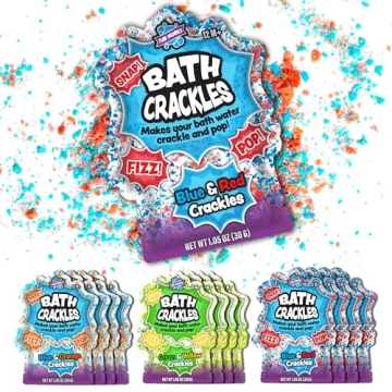 Tub Works® Bath Crackles Bath Toy, Variety 12 Pack | Nontoxic & Fragrance-Free | Makes Bath Water C...
