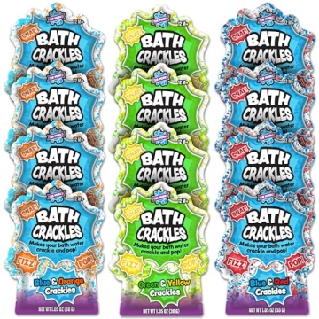 Tub Works® Fun Bath Crackles | Sensory Kids Bath Toy Variety 12 Pack