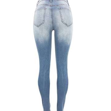 Stylish Tulucky Women's Slim Fit Ripped Jeans - Comfort & Fashion