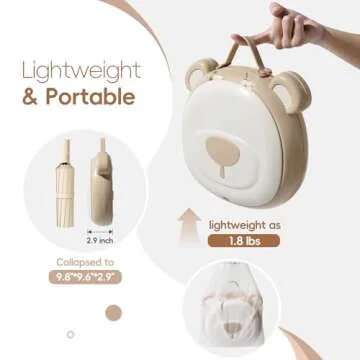 AKIMRABY Travel Potty Seat for Toddler，Foldable Car Potty for Toddler, Portable Toilet Seat for Ki...